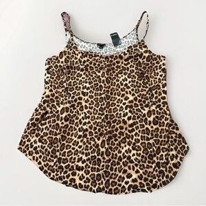 Torrid Leopard Print Adjustable Strap Sleeveless Cami Tank Top Plus Size 3X NWT
